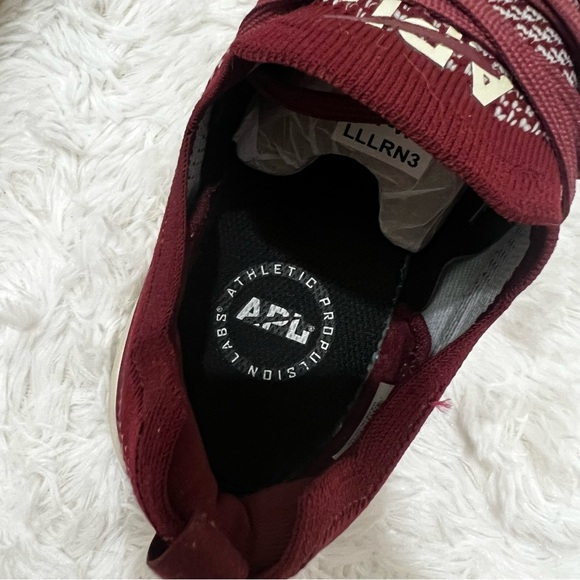 APL Athletic Propulsion Labs Women 10 Men 8.5 Burgundy Techloom Breeze Run Shoes - Picture 9 of 12
